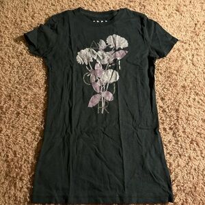 Free State Black Tee with Floral Graphic